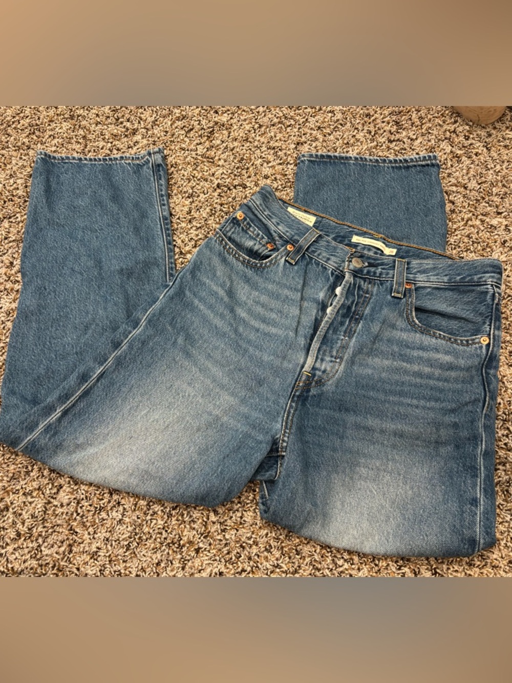 LEVI RIBCAGE STRAIGHT ANKLE JEANS